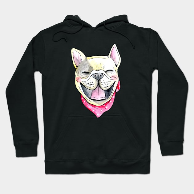 French Bulldog Hoodie by jessicaguarnido